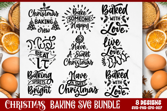 Christmas Baking SVG Bundle