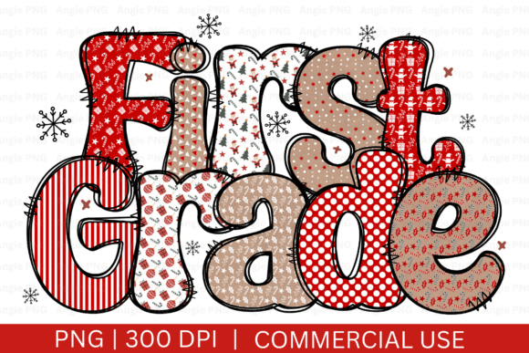 Christmas First Grade PNG, Teacher: A Versatile Digital Design for Educators and Creators