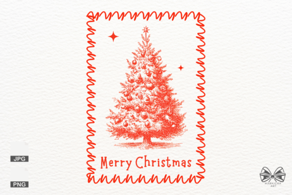 Christmas Tree Frame PNG Clipart for Festive Designs