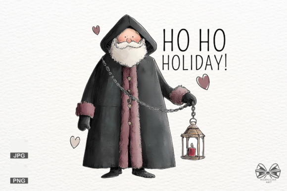 Evaluating the Utility of Goth Santa PNG Clipart for Modern Design Projects