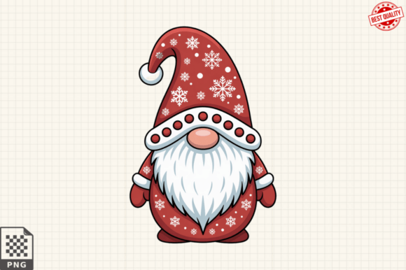 Festive Santa Gnome Clipart for Pro Designs