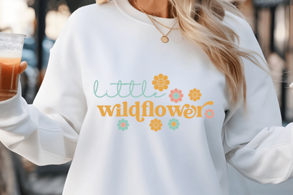 Little Wildflower SVG, Baby Quotes SVG: A Versatile Digital Design for Crafting Enthusiasts