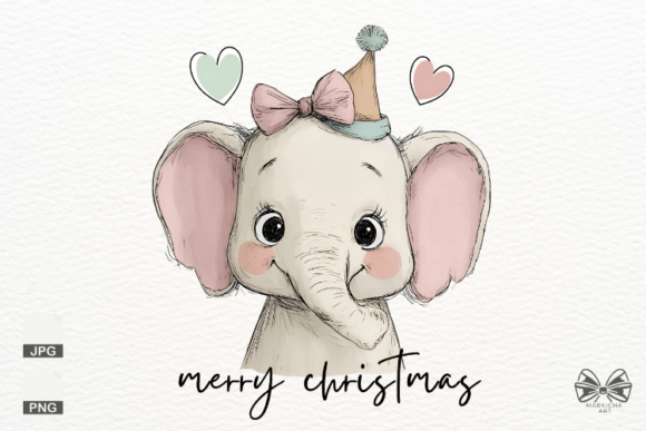 Strategic Design Decisions: Leveraging Christmas Baby Elephant PNG Clipart for Brand Growth
